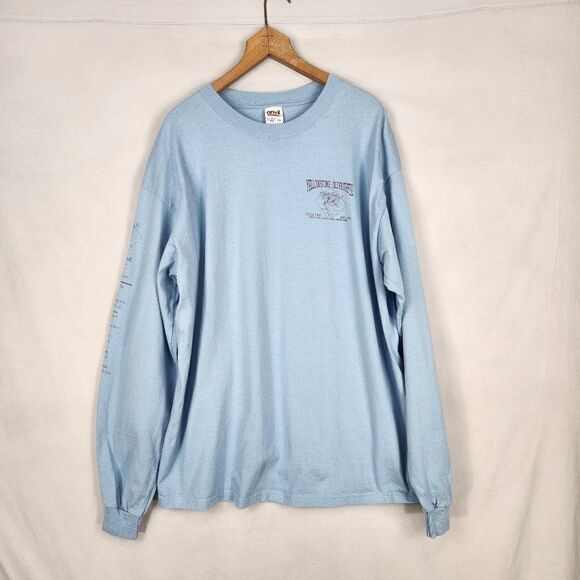 Yellowstone Old Faithfull Cycle Tour Long Sleeve Tee Sz XL Fall 2004 Montana - Picture 1 of 7